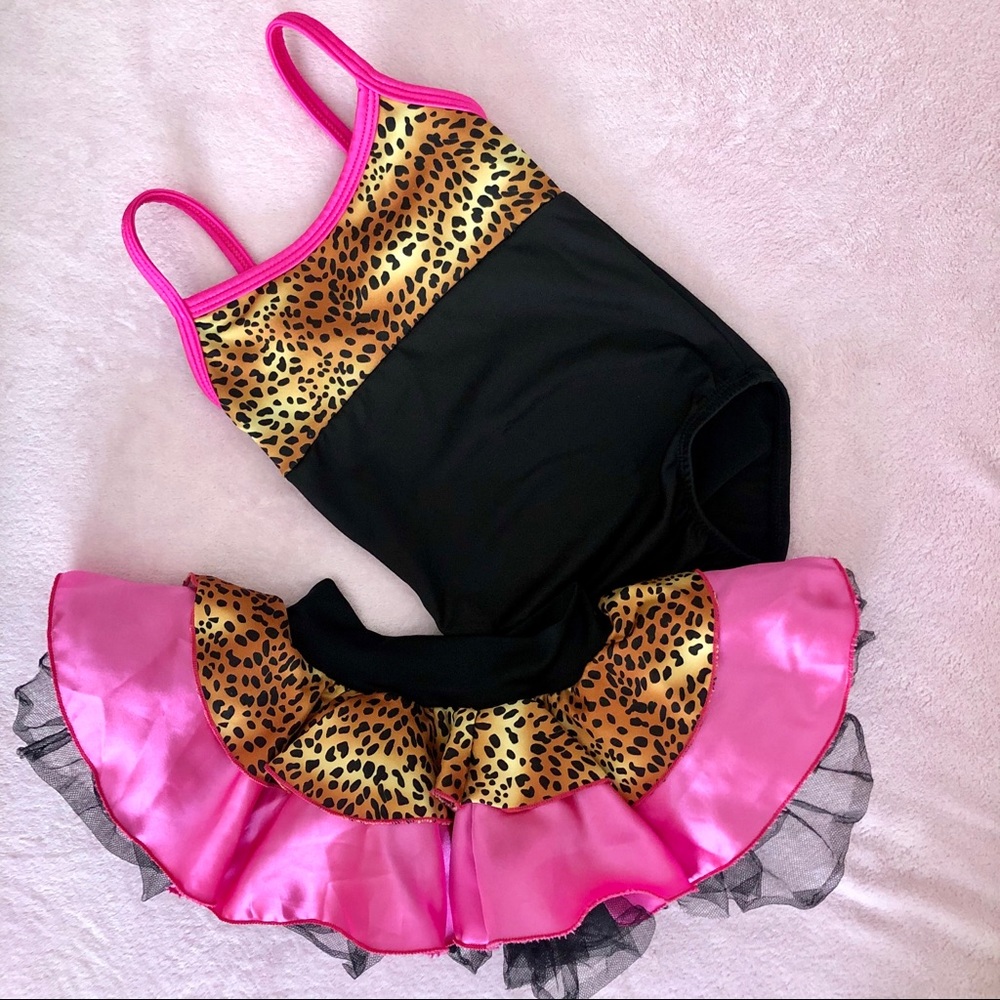 🐆 Dance Leotard & Skirt Set
